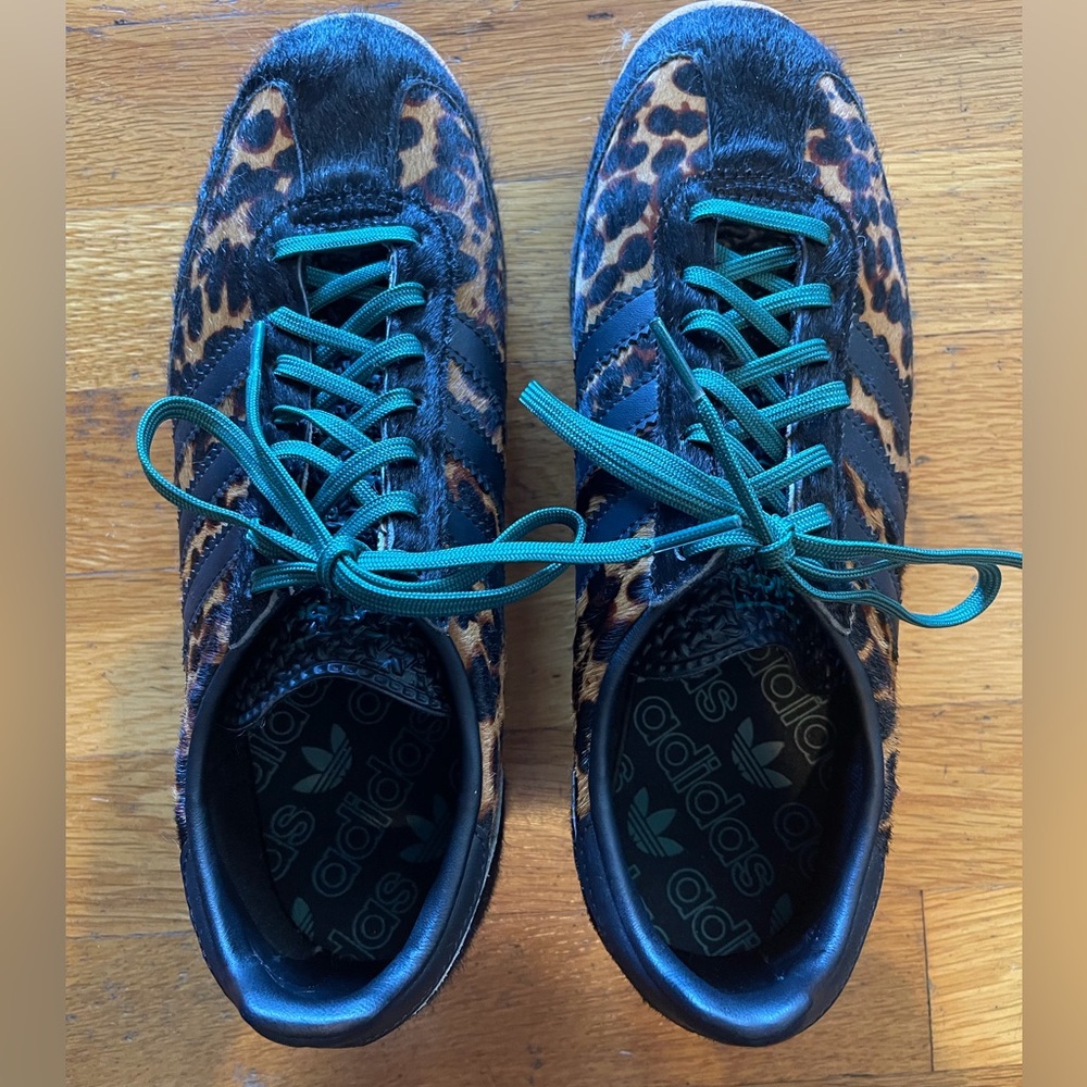 Adidas SL 72 leopard Print Collegiate green. Sneakers, size 8.5 women’s - Picture 3 of 9